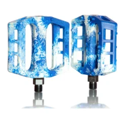 Demolition Trooper PC Pedals -Bicycle Equipment Store DemolitionTrooperPedalswhiteblue