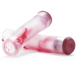 Fiend Team Flangeless Grips -Bicycle Equipment Store Fiend Team Grips clear red marble