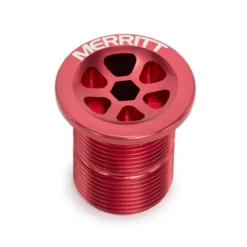 Merritt Fork Bolt W/Cable Pass Through -Bicycle Equipment Store Merritt Fork Cap red