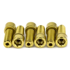 Mission Hollow Stem Bolts -Bicycle Equipment Store MissionStemBoltsgold 1