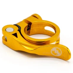 Ride Out Supply Quick Release Seat Post Clamp -Bicycle Equipment Store ROSSeatClampgold