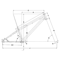 S&M Big Jumper 26" Frame PRE-ORDER -Bicycle Equipment Store S MBigJumperFrameGeodrawing