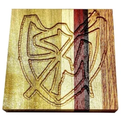 S&M Square Wood Coaster