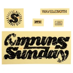 Sunday Wavelength Frame Decal Set