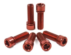 Shadow Conspiracy Hollow Stem Bolts -Bicycle Equipment Store Shadow Stem Bolts red