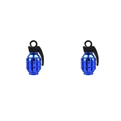 Trik Topz Grenade Valve Caps -Bicycle Equipment Store TrikTopzGrenadesblue